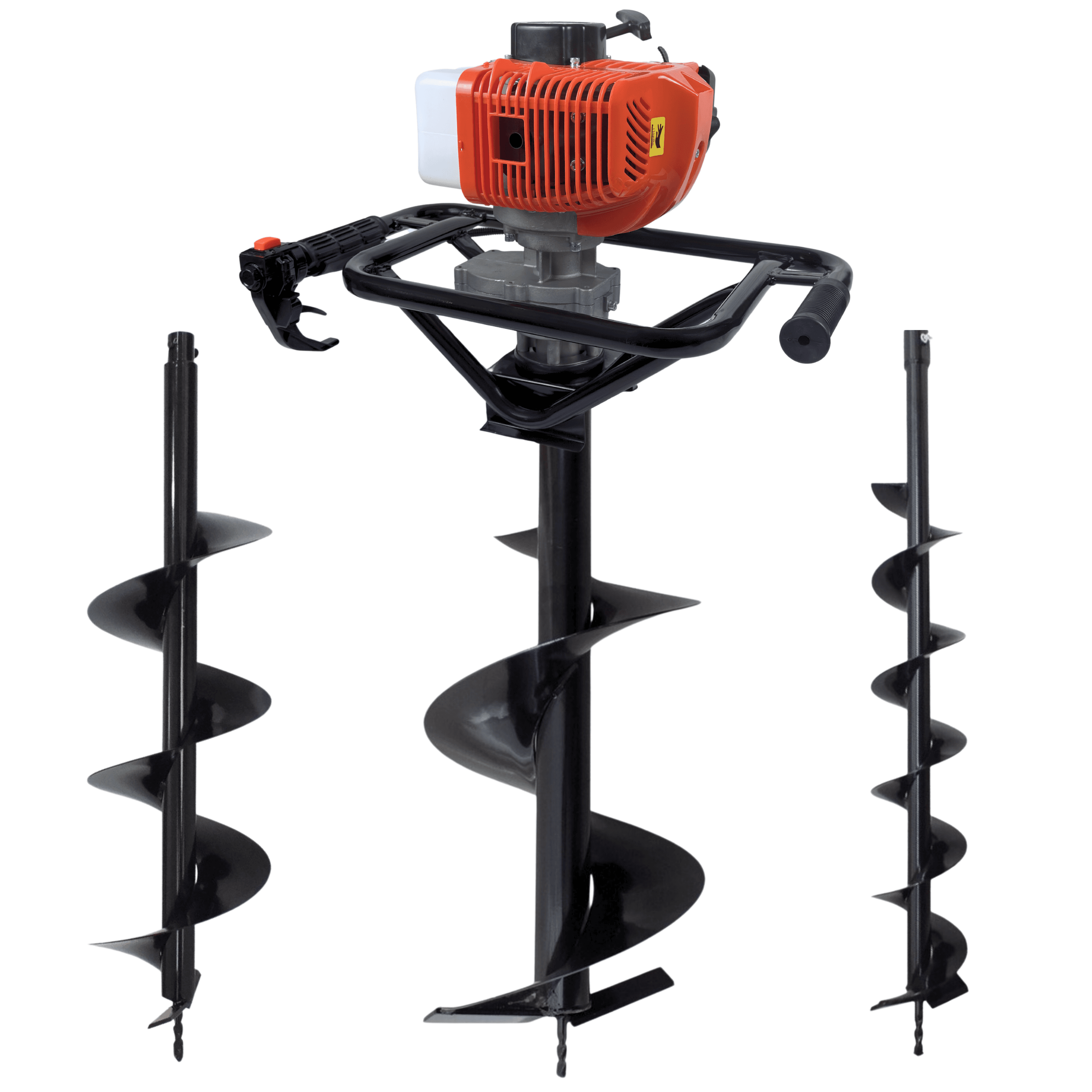 Perfurador De Solo Duratork DPS523M À Gasolina 2T 52cc 2,5HP Com Brocas 80X10cm + 80X20cm + 80X30cm