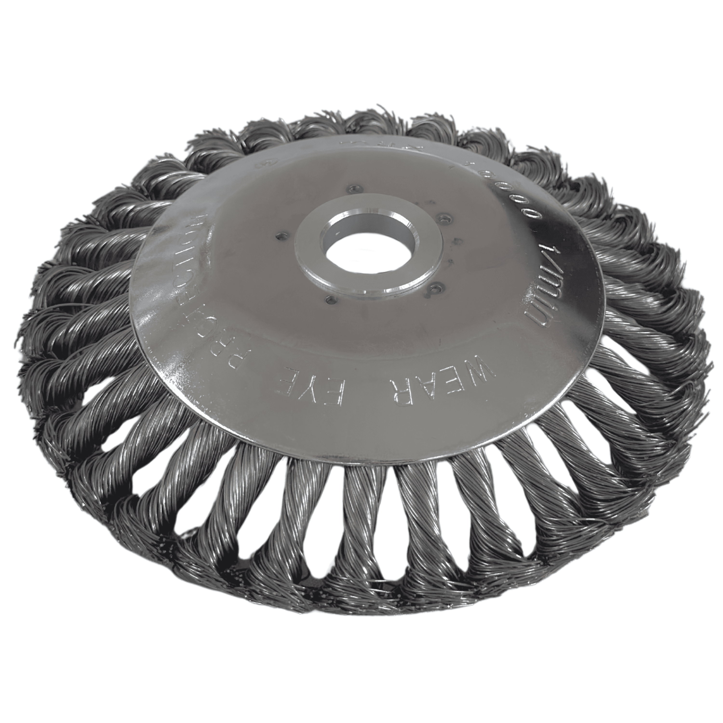 Escova de Aço Rotativa Duratork Para Roçadeira 150mm Furo Central 25,4mm