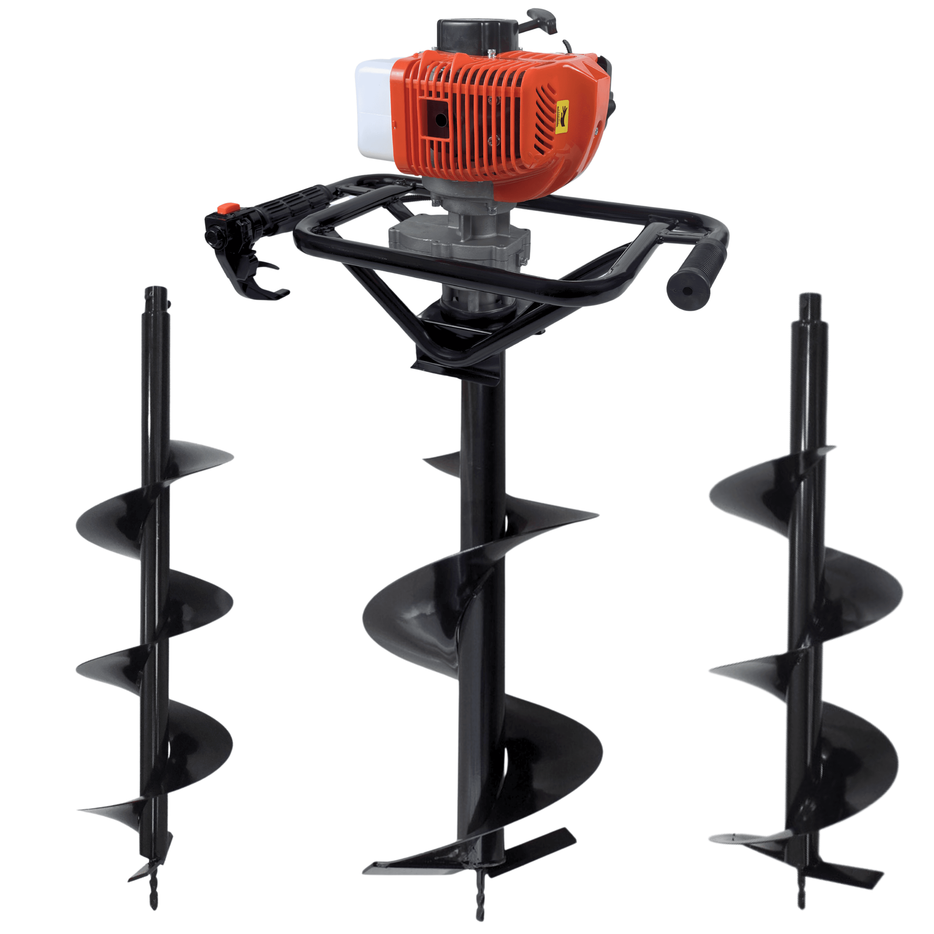 Perfurador De Solo Duratork DPS523G À Gasolina 2T 52cc 2,5HP Com Brocas 80X20cm + 80X25cm + 80X30cm
