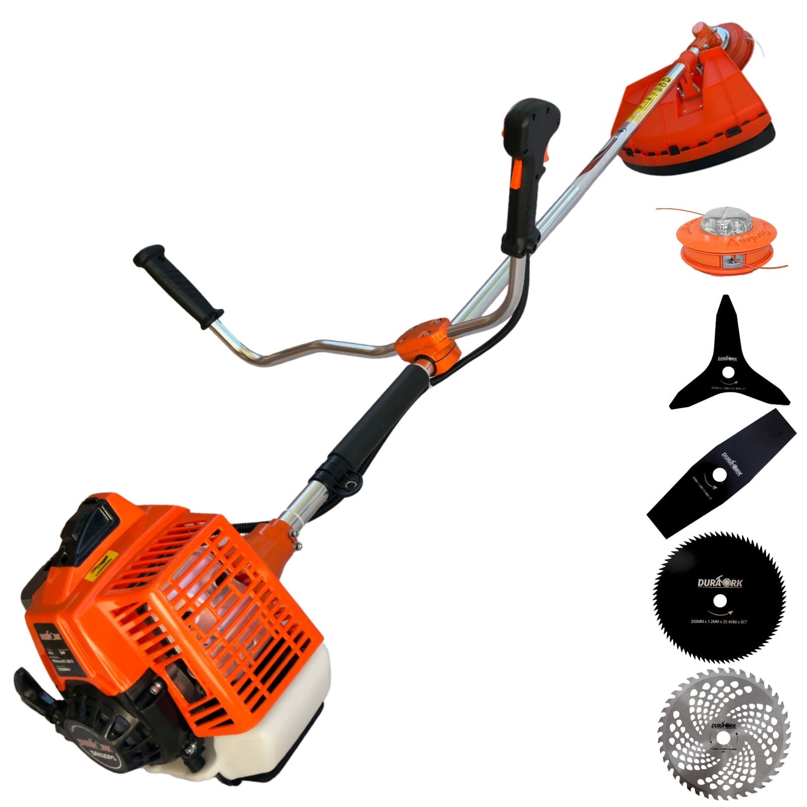 Roçadeira Lateral Duratork DR620P5 Profissional 5 Em 1 Á Gasolina 2T 62cc 3HP Com EPI's