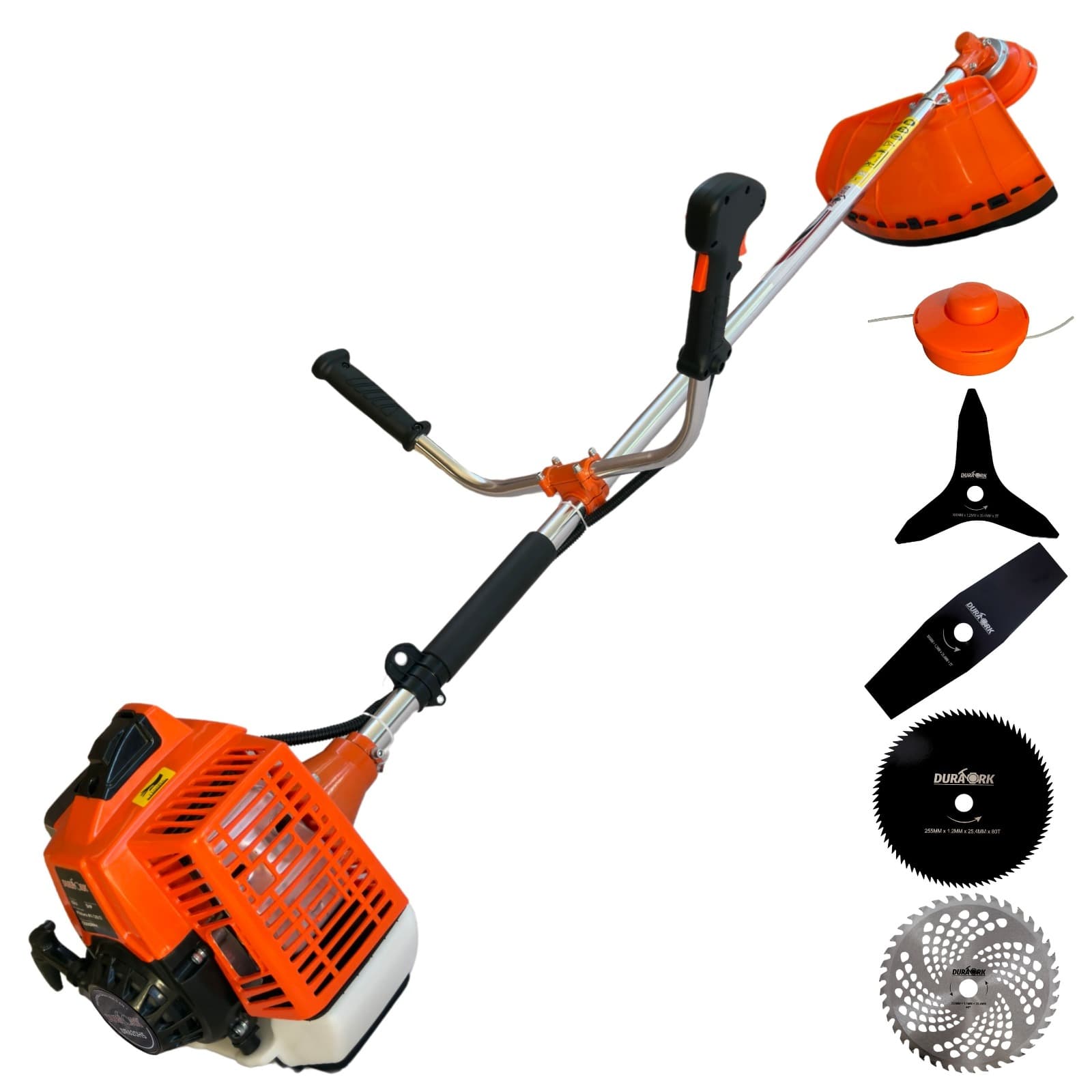 Roçadeira Lateral Duratork DR620H5 Profissional 5 Em 1 Á Gasolina 2T 62cc 3HP Com EPI's